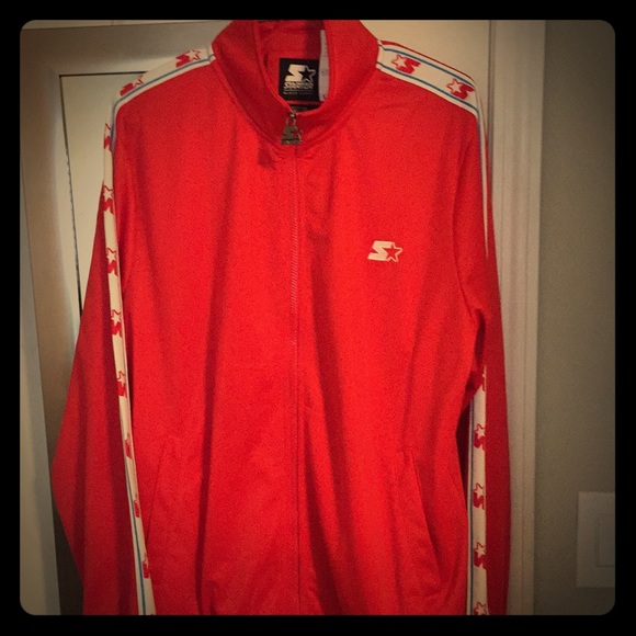 Starter red track jacket - Picture 1 of 3